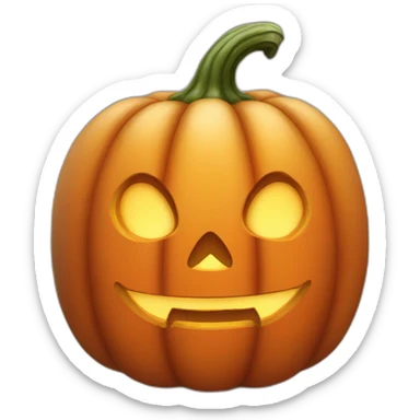 cute halloween pumpkin sticker