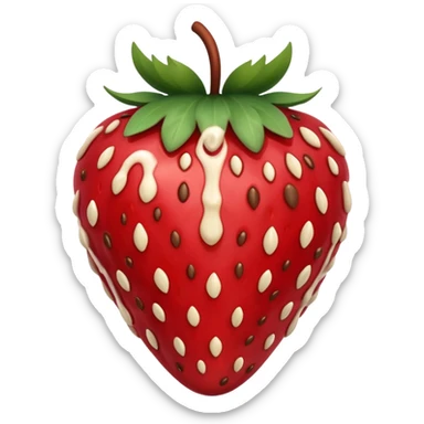chocolate covered strawberry sticker