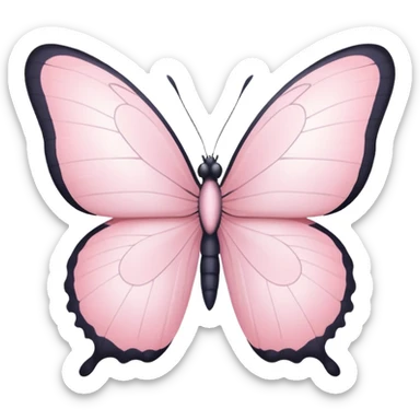Pastel pink oracle card with a white butterfly sticker