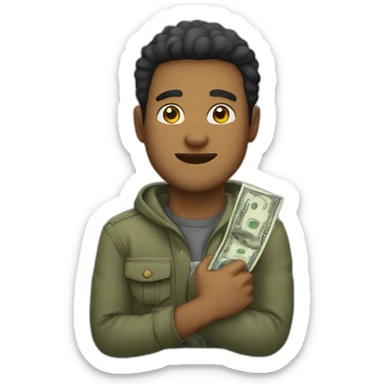 Yota with cash sticker