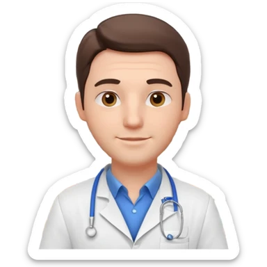 male pharmacist portrait, head and shoulders only, wearing a pharmacy apron, friendly expression, medicine shelves visible in background, retail pharmacy vibe, 3D cartoon, mobile game icon style, no text, no watermark
 sticker