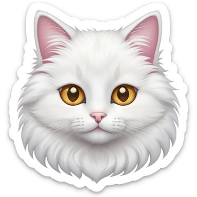 a cat whit eyes of stars sticker
