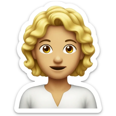 Carita de manzana  sticker