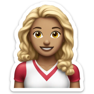 all-star cheerleader  sticker