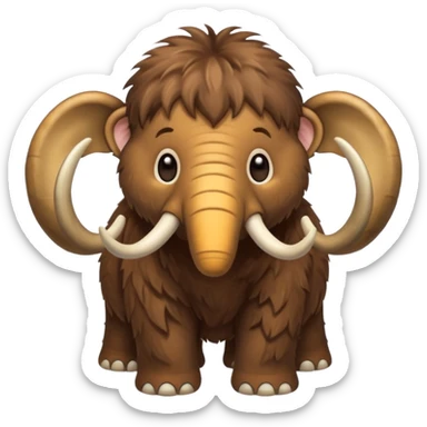 baby mammoth sticker