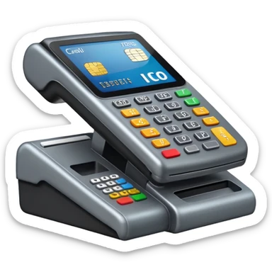 credit card at a point of sale sticker