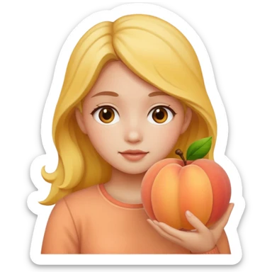 Quince fruit girl sticker