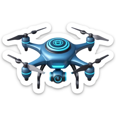 advanced space survey drone object icon, sleek sci-fi drone with holographic scanner, neon blue energy ring, futuristic tech details, 3D cartoon, mobile game icon style, centered, clean background, no text, no watermark
 
 sticker