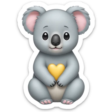 koala bear GIF emojis created based on BTS BT21 Koya character, i want the same aesthetics and can be uploaded to Slack. i want it to be REAL CUTE sticker