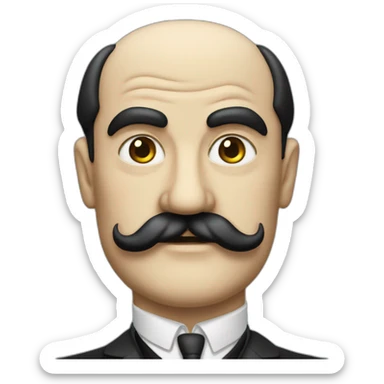 Hercule poirot sticker
