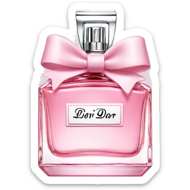 Miss dior perfume with tiny bows  sticker