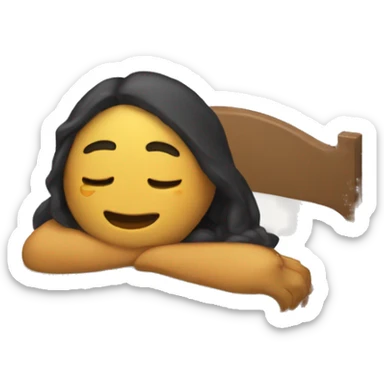 Chica dormida  sticker