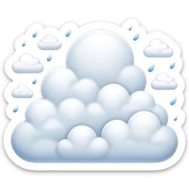Goodnight clouds sticker