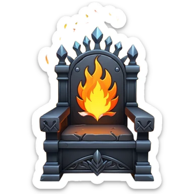 dark fire throne sticker