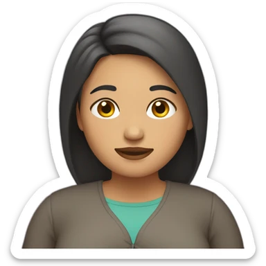 Mujer gordita sticker