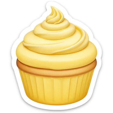 pastel dessert, yellow color sticker