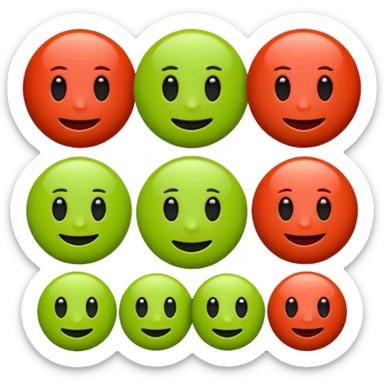 We need to make branded emojis for the NEuron dance studio. The coprative colors are acid green, xylot red coral, and black. sticker