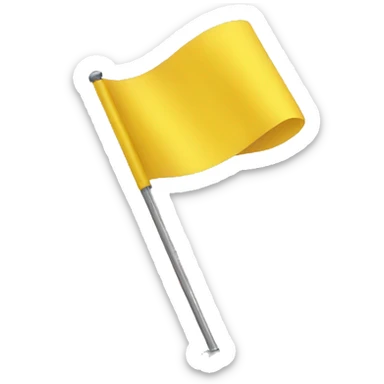 yellow flag sticker