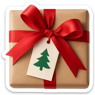 Christmas gift , remove background sticker