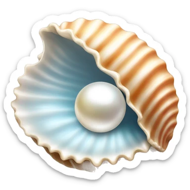 OpenSea shell with pearl sticker