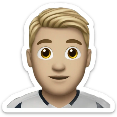 Goalkeeper,white skin color, hair black, psg sticker