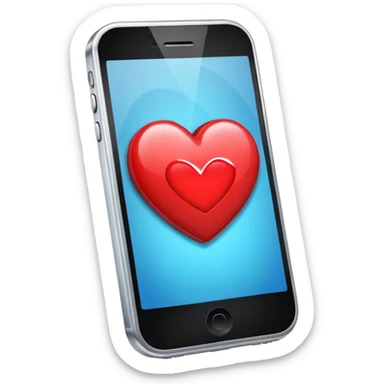 I phone ❤ emoji sticker