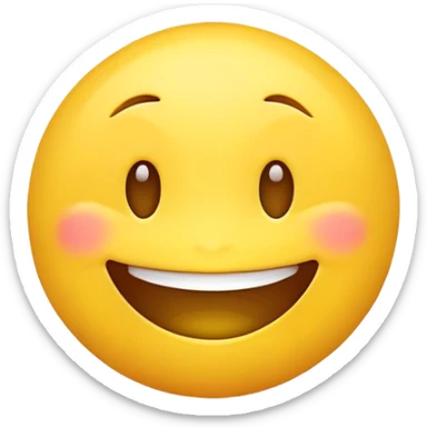 create a yellow emoji that is a combination of a fake smile sticker
