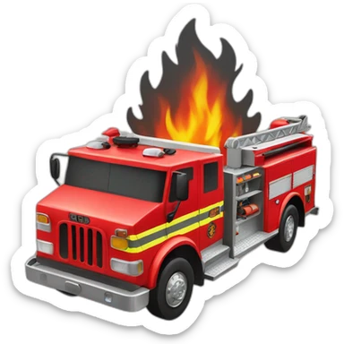 Fire fighter truck sticker