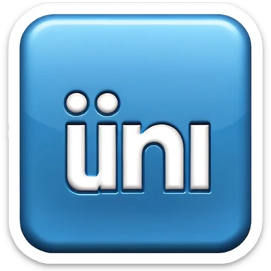 3d linkedin logo (the real Linkedin logo must be used) sticker