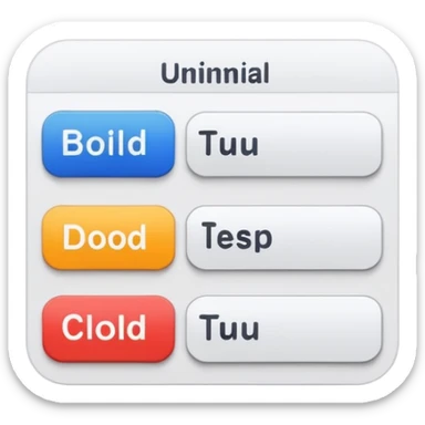 Text input with bold and italics buttons sticker