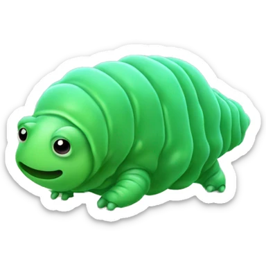 green tardigrade sticker