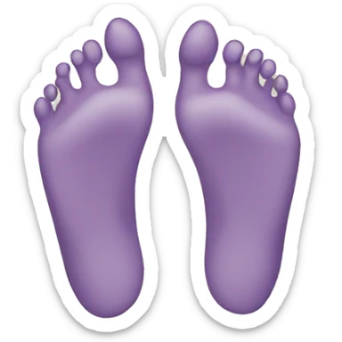 pair of feet sticker