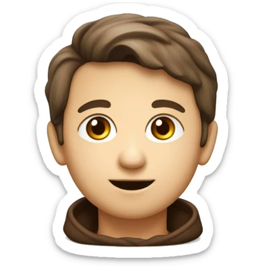 Lächelnder kleiner Junge mit schokoverschmiertem Mund sticker