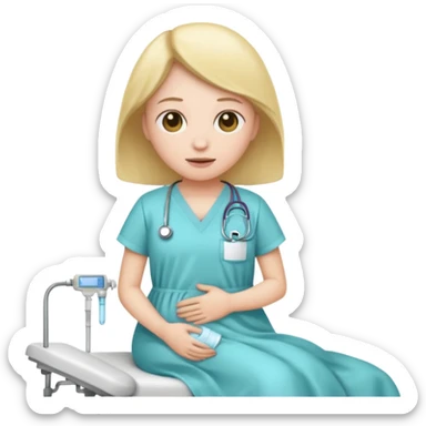 Emoji getting treatment for cystic fibrosis  sticker