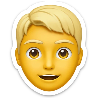 Simple android emoji, but with a awkward emoji, mixed with a 👉👈 on the outside of the emoji. sticker