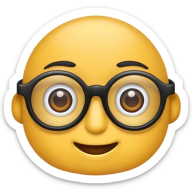 Ladrão com dinheiro,um óculos todo preto sticker