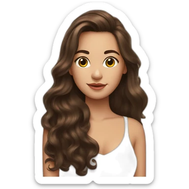 my-beautiful-brunette,-hazel-eyed,-with-beautiful-hair, -looks left sticker