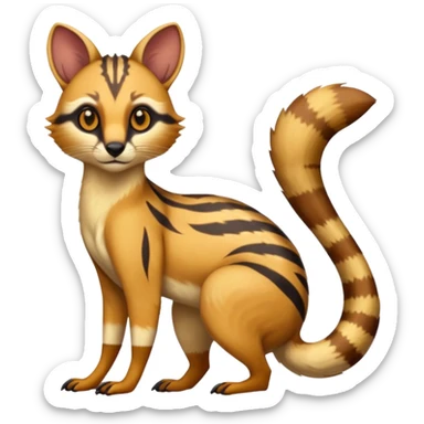 Numbat-Civet-Genet-Caracal-Cheetah-fusion (full body) sticker