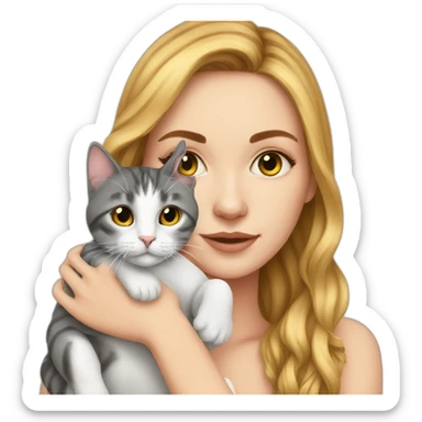 whitegirl-with-cat sticker