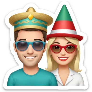 Lewis Howes and Martha Hildago vs josh king Madrid JetSetFly and Tefi INTERNET CELEBRITY BATTLE NOVIO DE MEXICO sticker