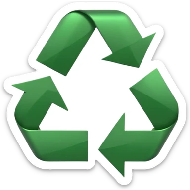 Recycling Symbol sticker
