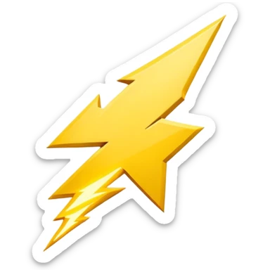 i want a lightning icon sticker