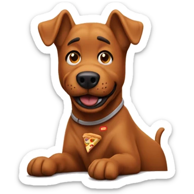 Scrappy-doo working in fast food sticker