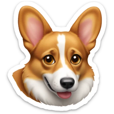 Red pembroke welsh corgi with no  sticker