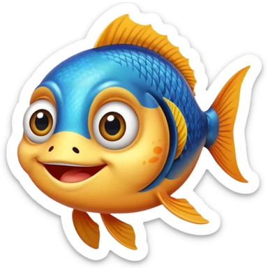 An sticker that’s a fish gooning sticker