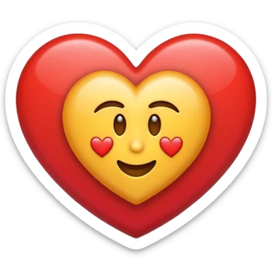 Quiero un emoji de amor y paz con la paloma blanca encerrada en un círculo y un corazón  sticker