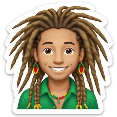 reggae without person sticker
