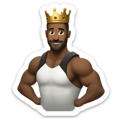 King practicing Crossfit sticker
