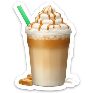Iced Caramel Oat Latte sticker