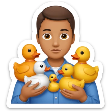 😍 But with ducks instead of hearts  sticker